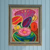 For Vincent- Original Semi Abstract Floral Acrylic Painting On Canvas