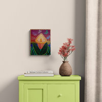 We Begin Anew- Original Semi Abstract Floral Acrylic Painting on Canvas