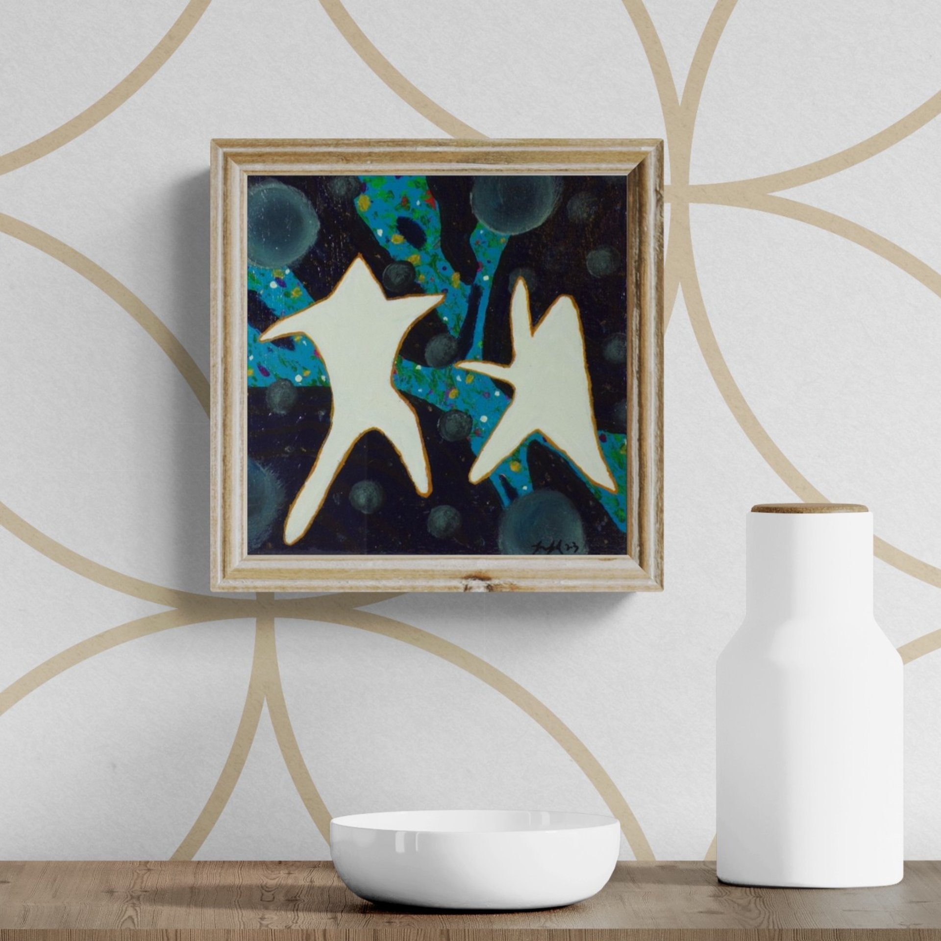 Dance Where You Are- Original Semi Abstract Figurative Acrylic Painting On Canvas