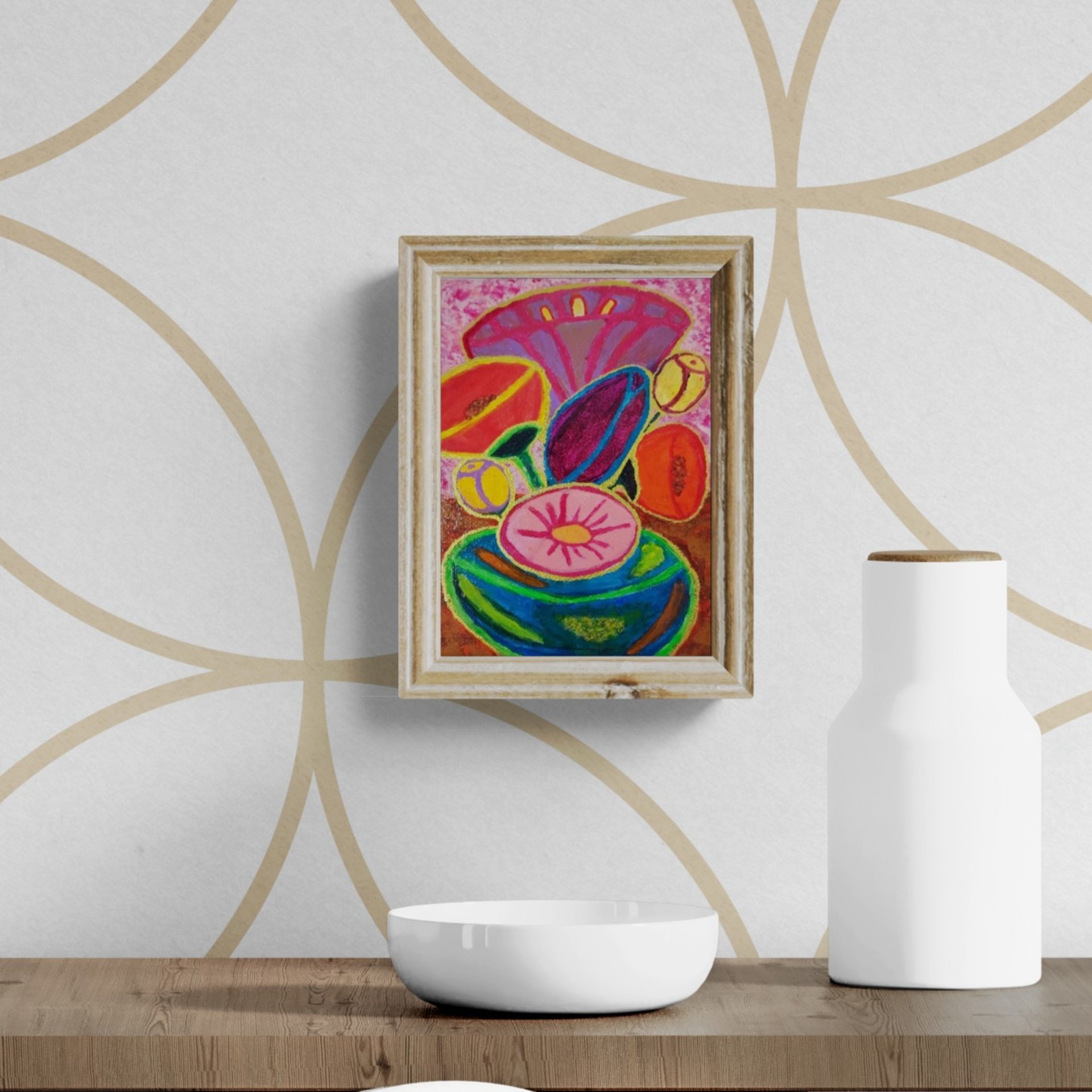 For Vincent- Original Semi Abstract Floral Acrylic Painting On Canvas