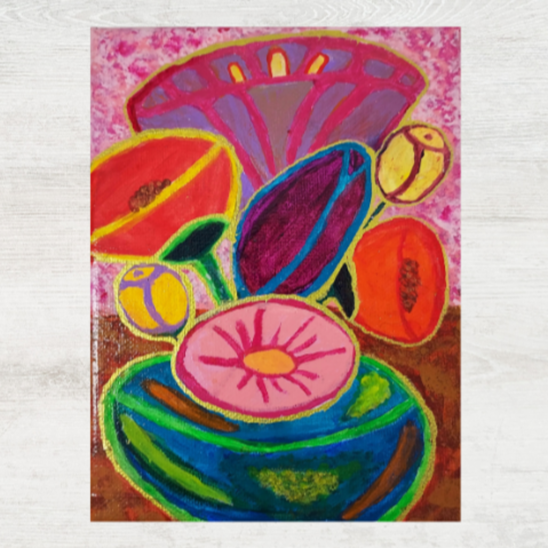 For Vincent- Original Semi Abstract Floral Acrylic Painting On Canvas