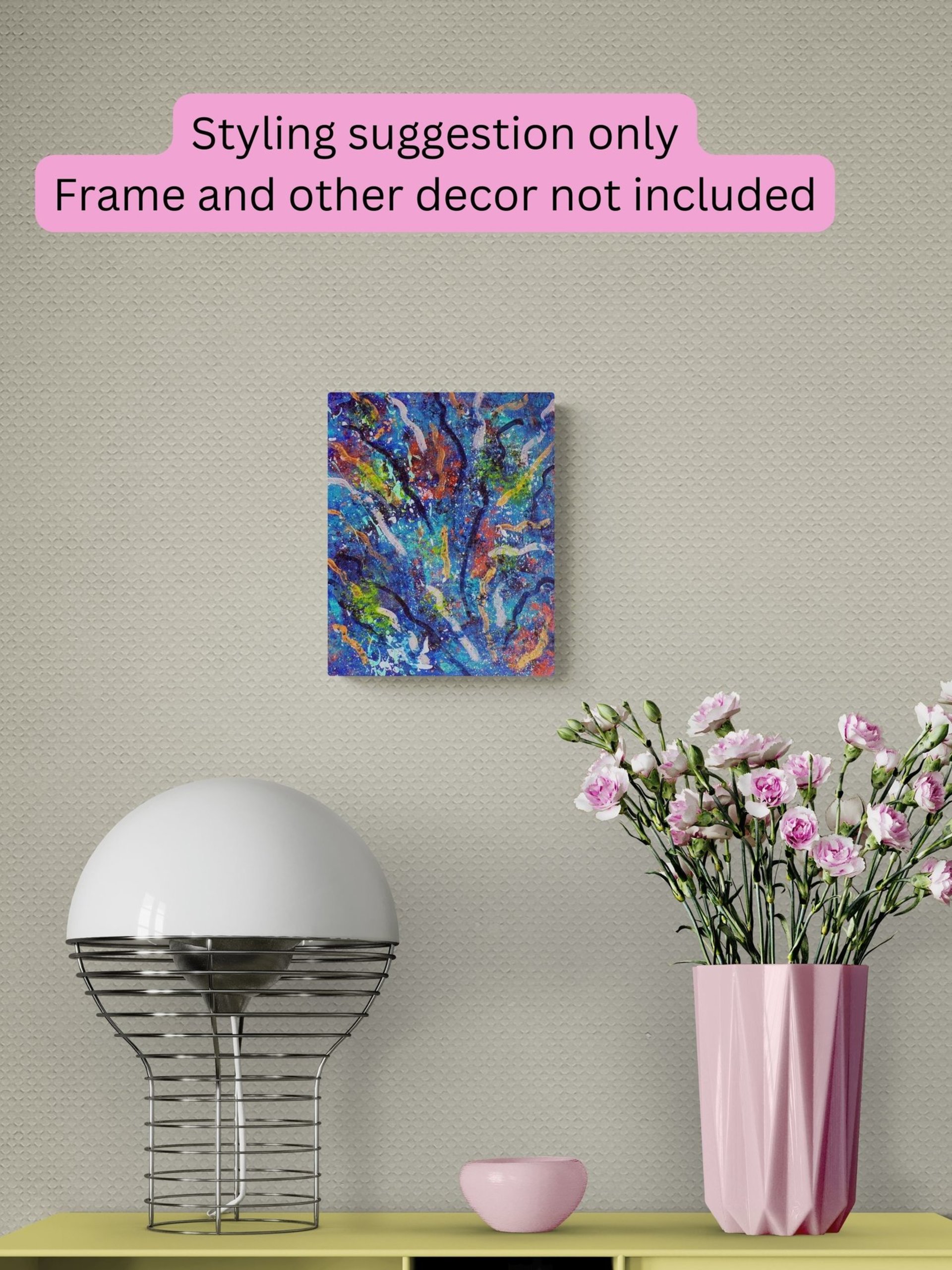 Ice on the River- Original Abstract Acrylic Painting On Canvas