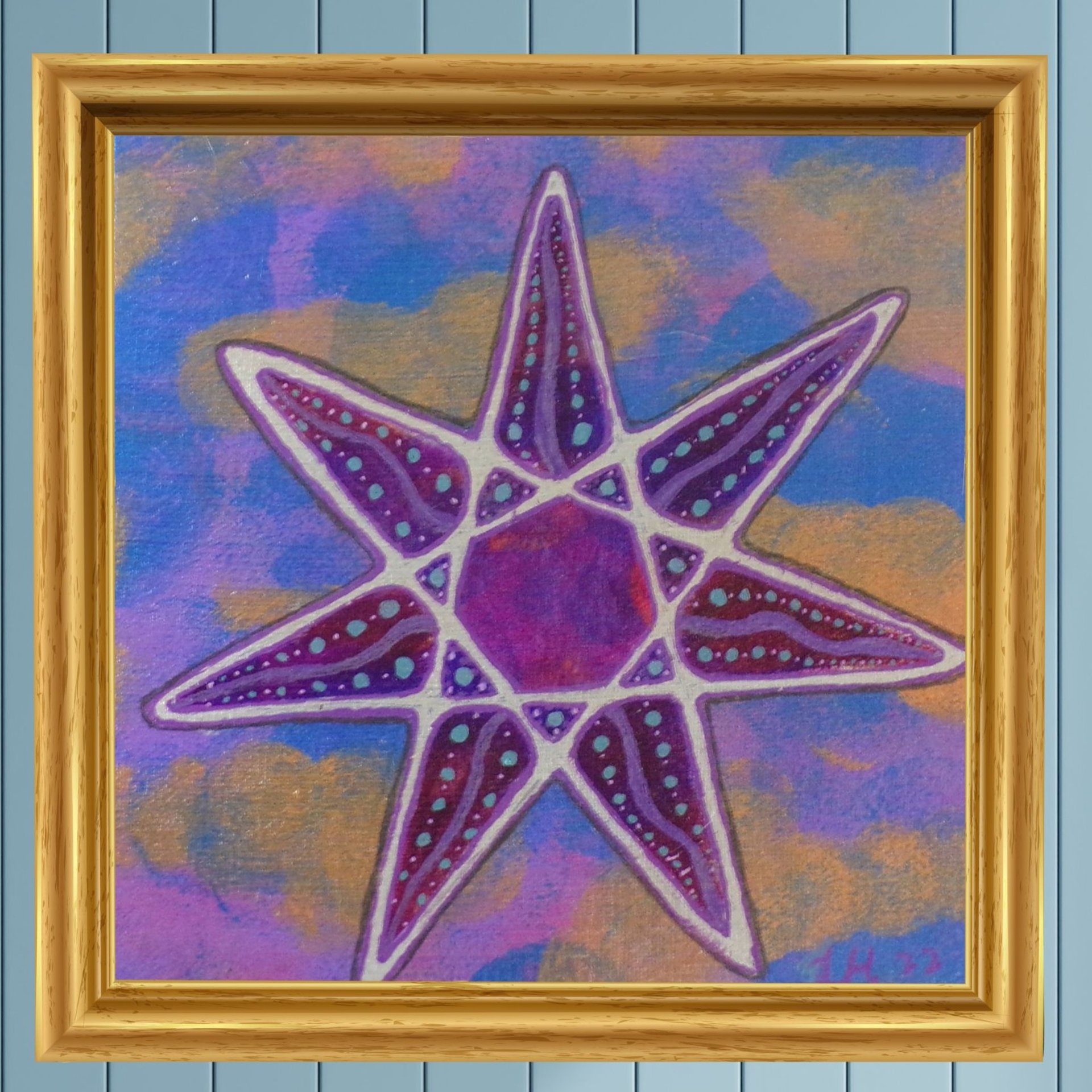 Welcome Sign- Original Abstract Acrylic Painting on Canvas